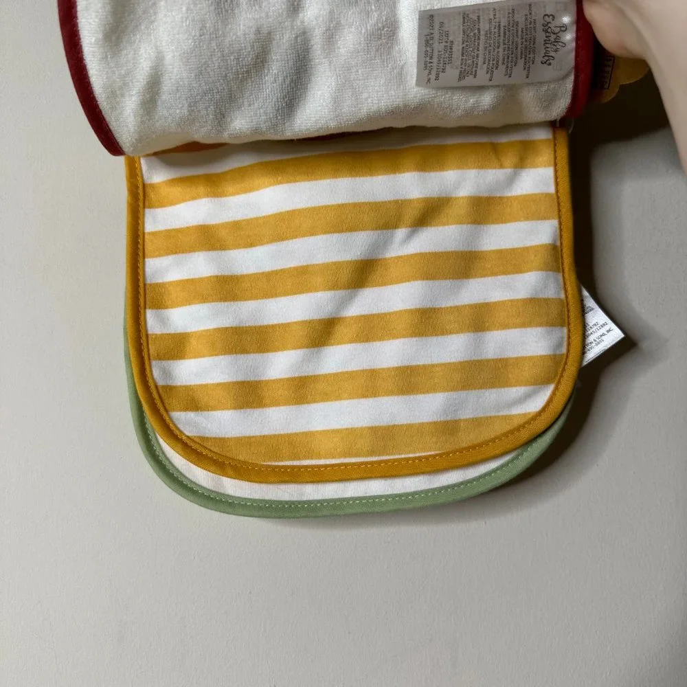 Baby Essentials Set of 3 Bibs - Thanksgiving Theme - One Size NEW